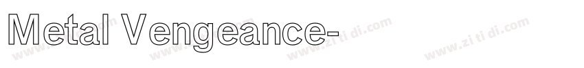 Metal Vengeance字体转换